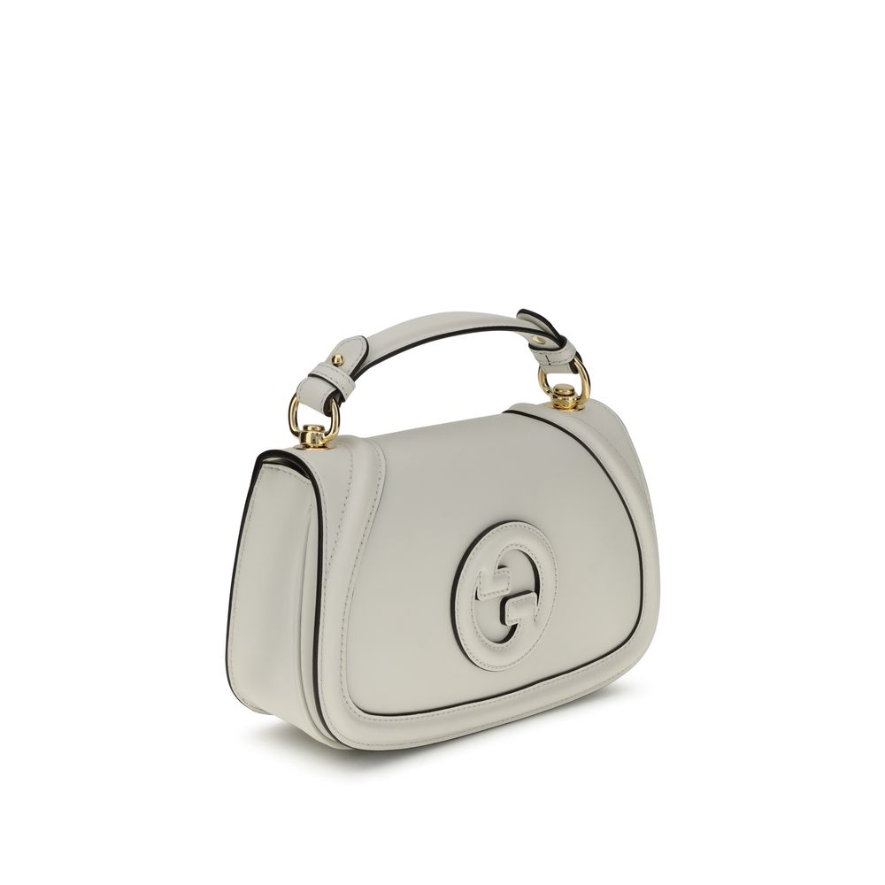 Gucci White Calf Leather Bos Taurus Handbag