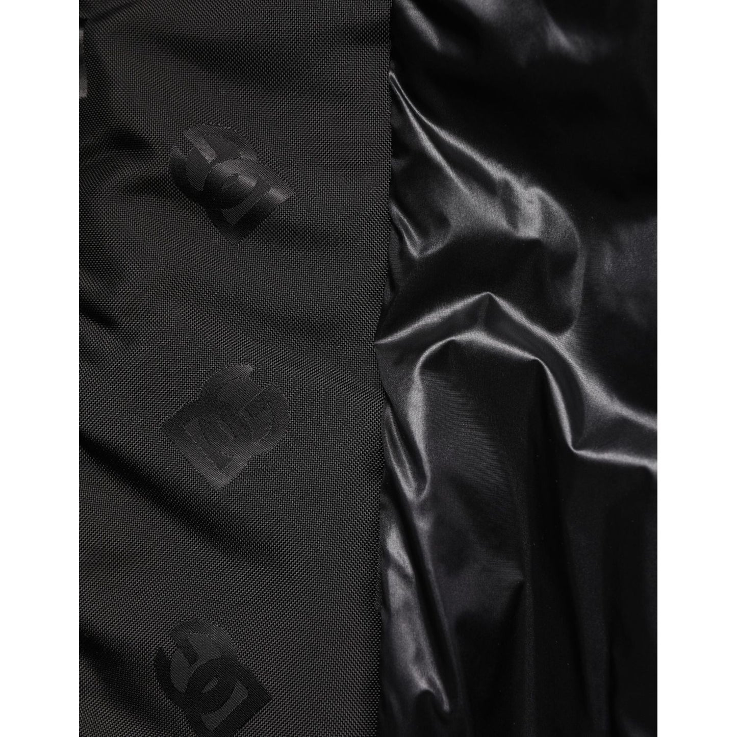 Dolce & Gabbana Black Cargo Windbraker Logo Mania Jacket JKT41521-58
