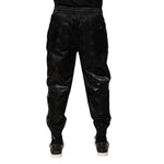 Dolce & Gabbana Black Logo DG Print Men Jogger Sweatpants Pants PAN76610-50