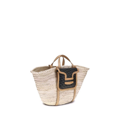 Pierre Hardy Beige Raffia Shoulder Bag