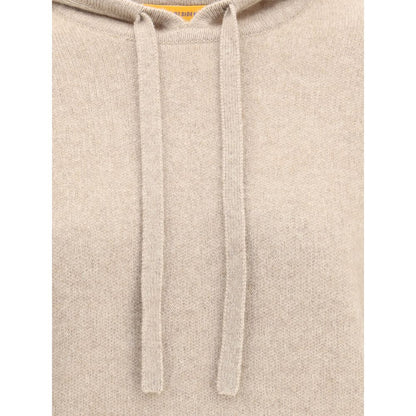 Guest in Residence Beige Cashmere Hoodie with drawstring
