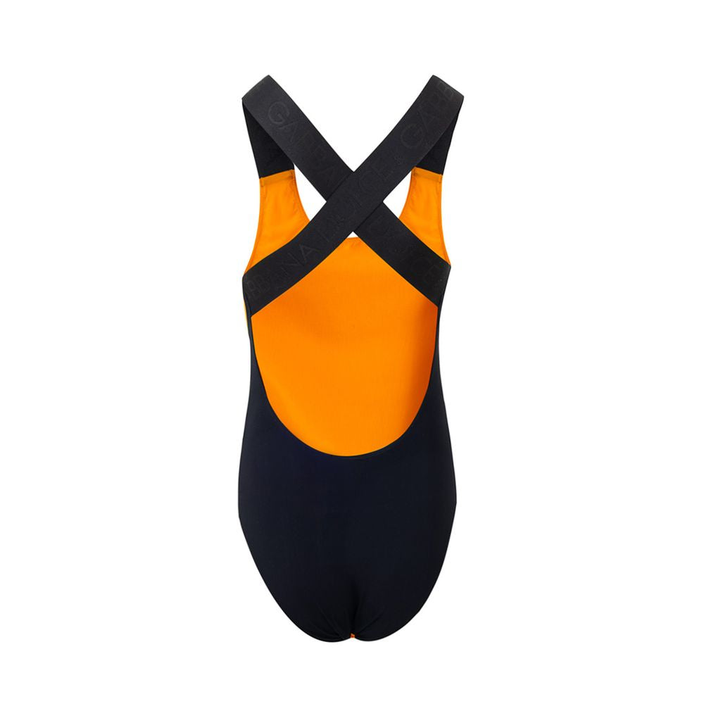Dolce & Gabbana Orange Polyester One-Piece Swimsuit