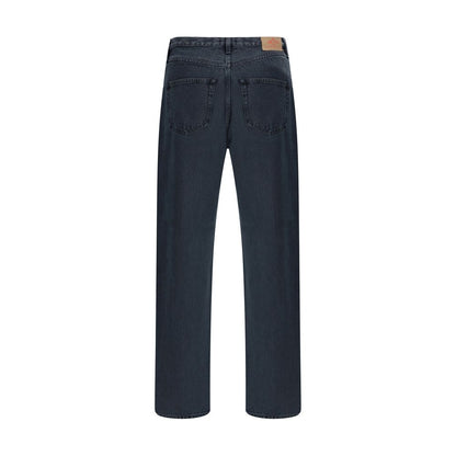Prada Black Cotton Straight-Leg Jeans