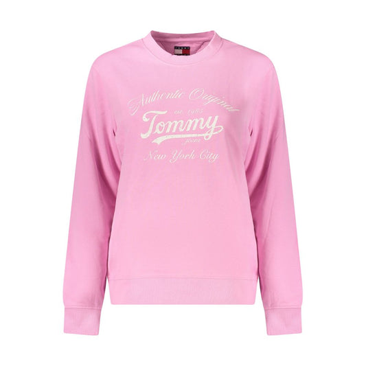 Tommy Hilfiger Pink Cotton Women Sweater TO-39316-XS
