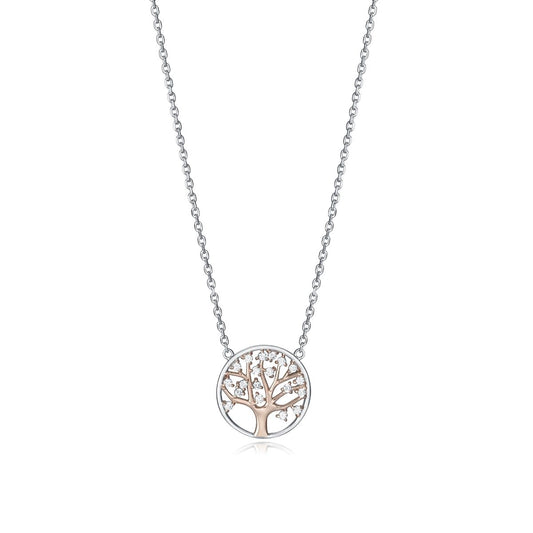 Silver necklace with tree pendant, VICEROY JEWELS Mod. 85028C100-30, for ladies, quartz analog, water-resistant 5 ATM.