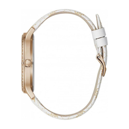 Guess White Leather Watch