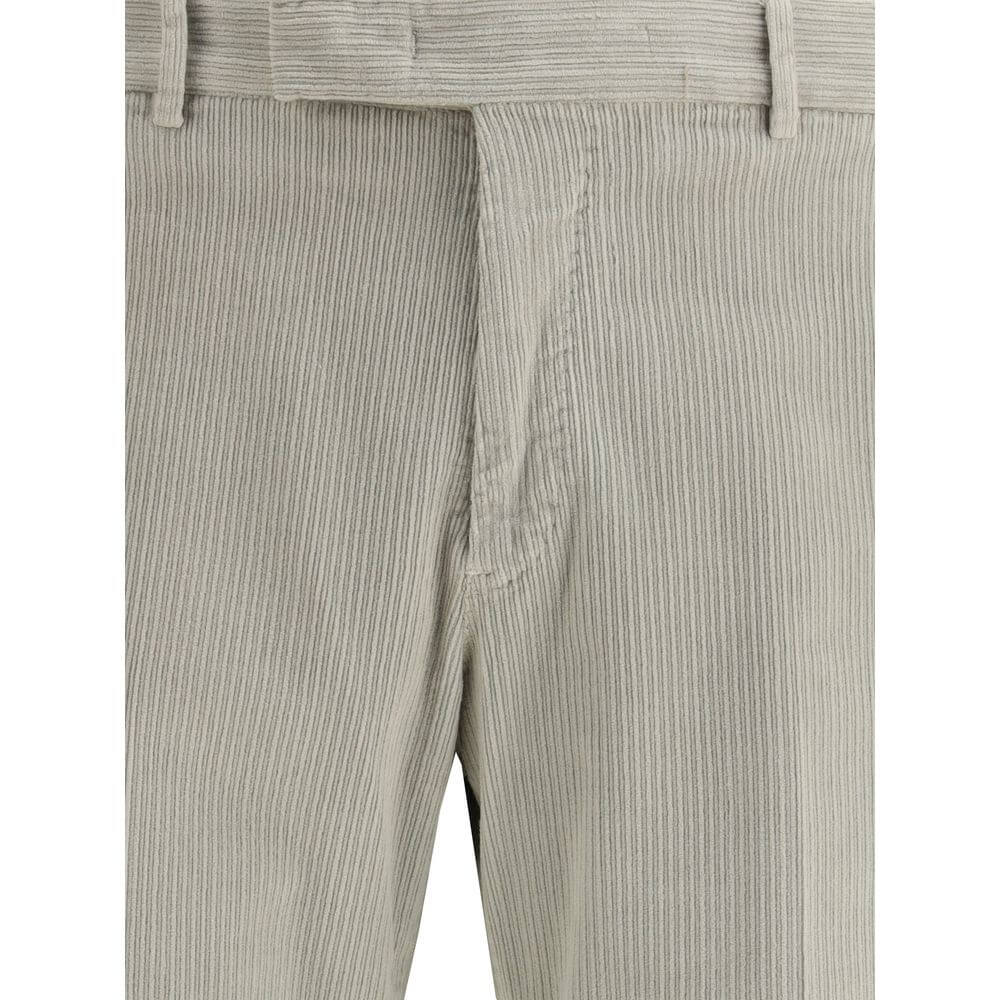 PT Torino Gray Cotton Casual Pants