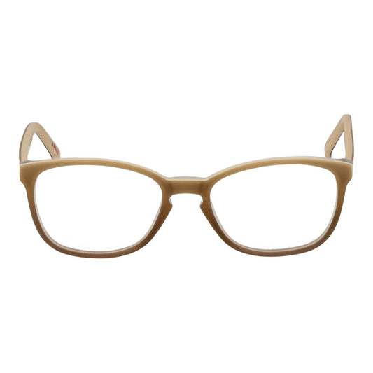 Andy Wolf Beige Unisex Glasses Frame in full-rim acetate, with demo lenses and branded case included, size 50-16-135.