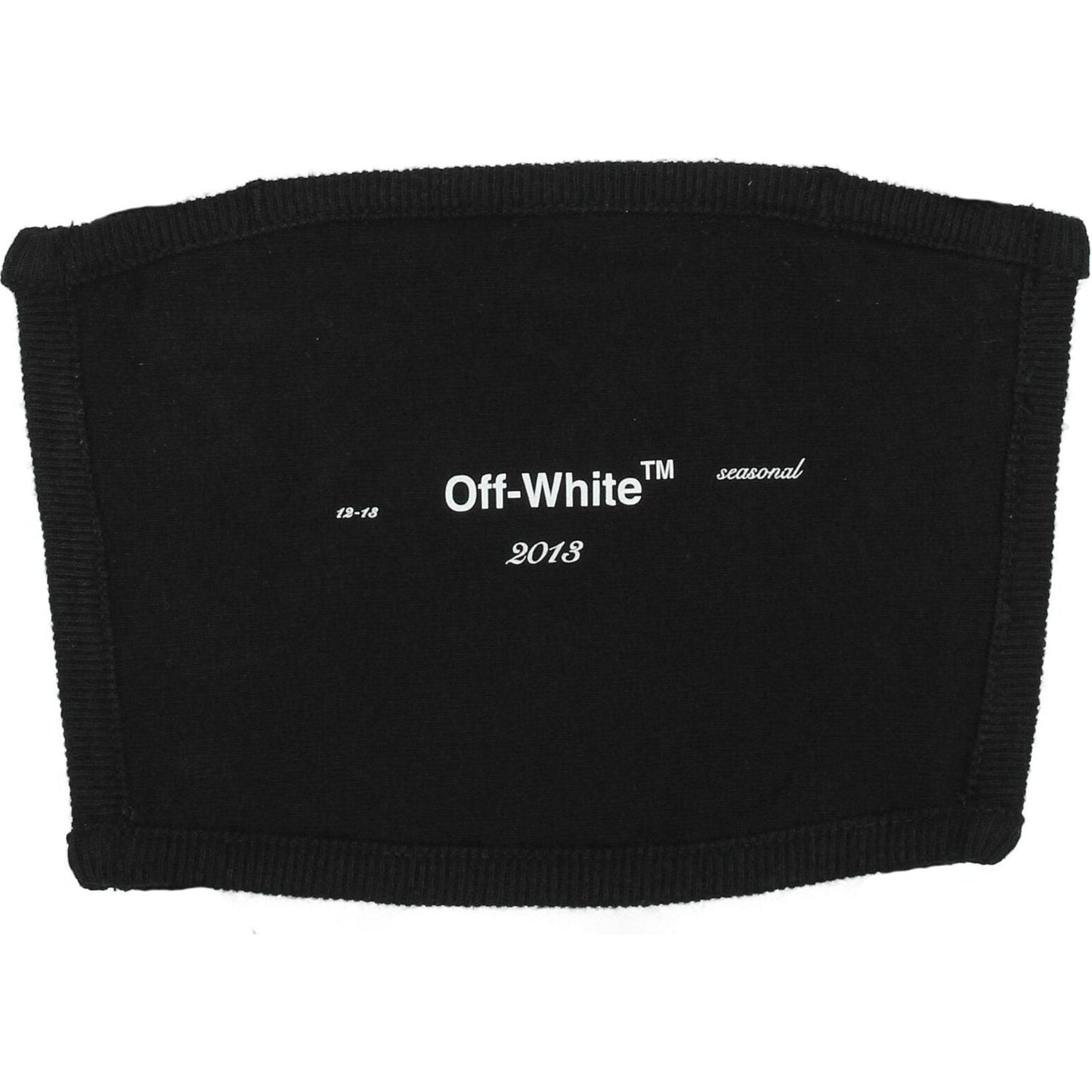 Off-White Black Cotton Facemasks