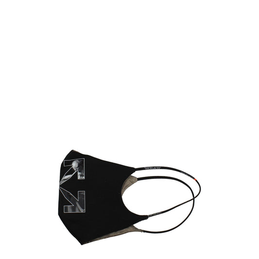 Off-White Black Cotton Facemask