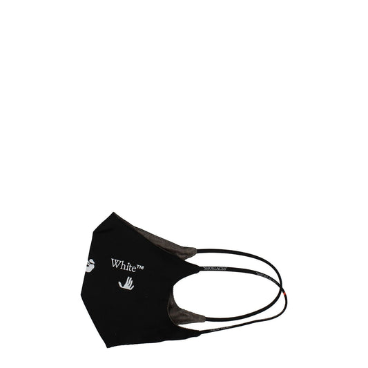 Off-White Black Cotton Facemasks
