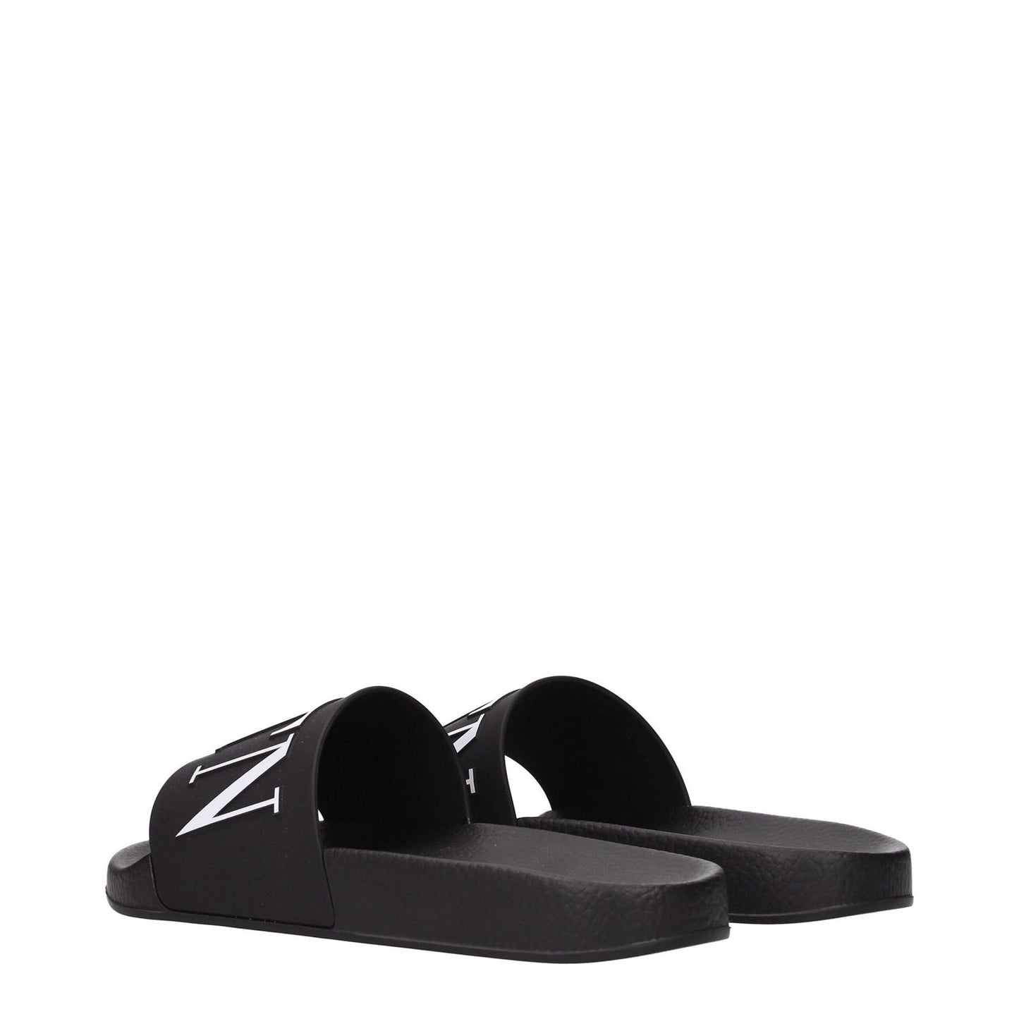 Valentino Garavani Black Cotton Slippers