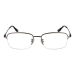 BMW Black Men Glasses Frame, titanium half-rim rectangle with demo plastic lenses, size 56-18-145, branded case included
