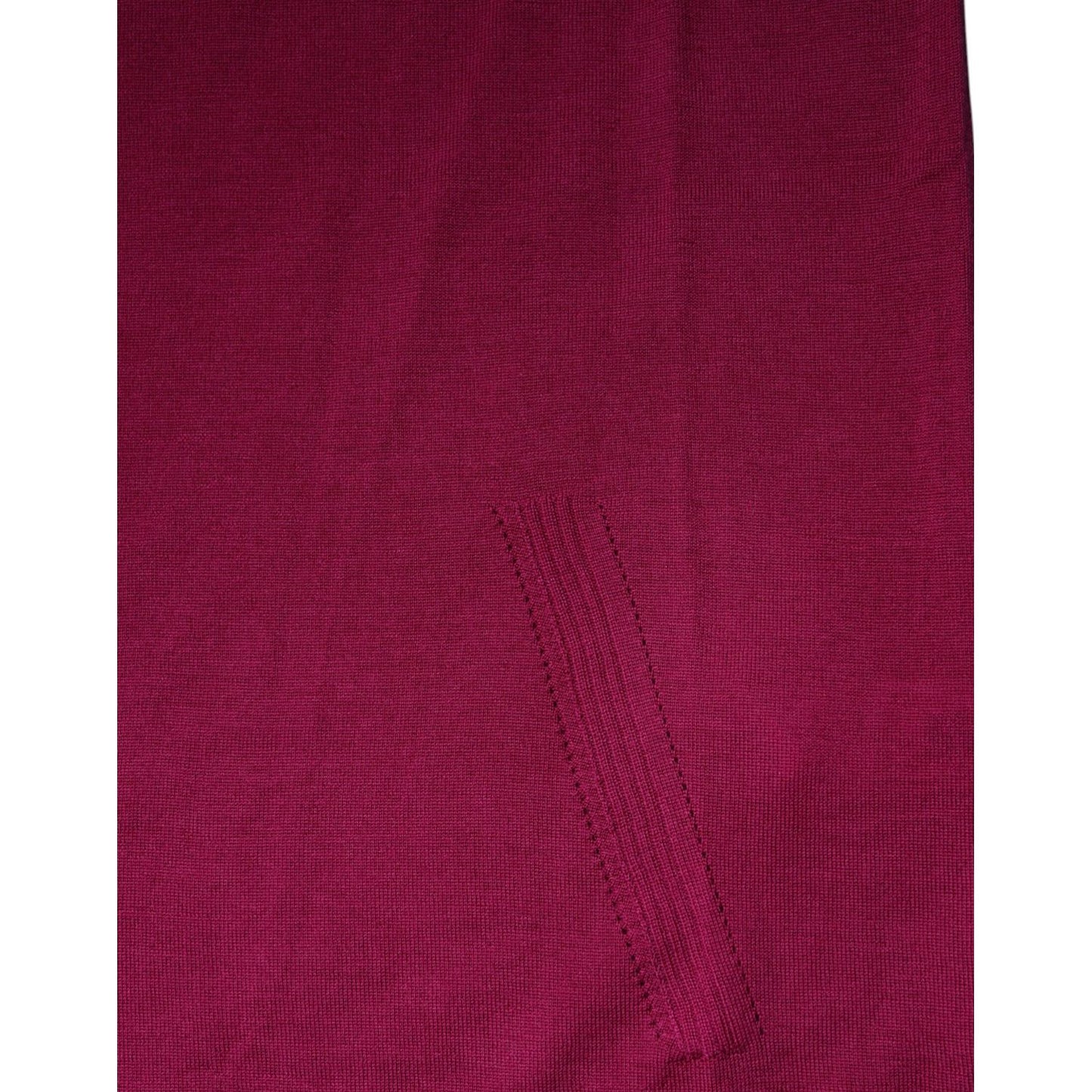 Dolce & Gabbana Fuchsia Wool Long Sleeves Turtleneck Sweater