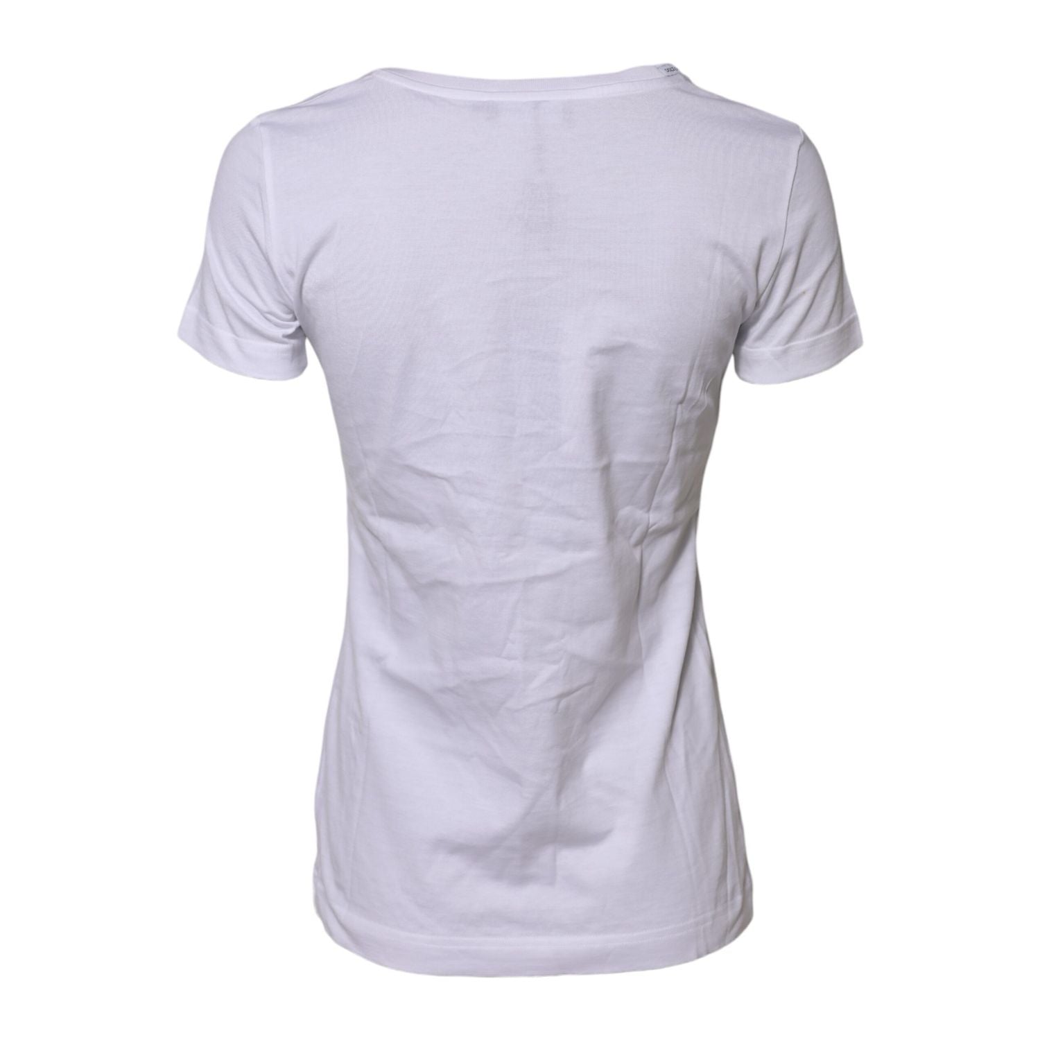 Dolce & Gabbana White Short Sleeves Crew Neck Top T-shirt