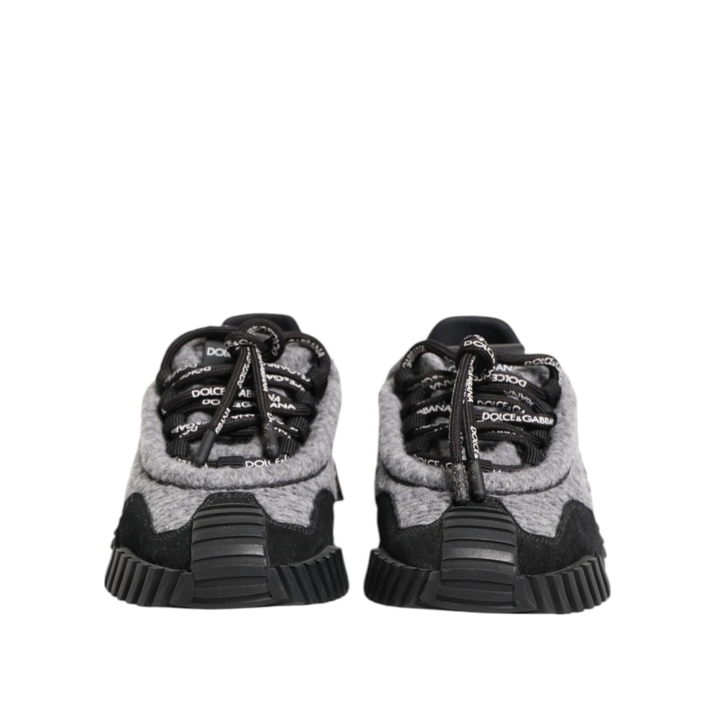 Dolce & Gabbana Black Gray NS1 Low Top Sneakers Shoes