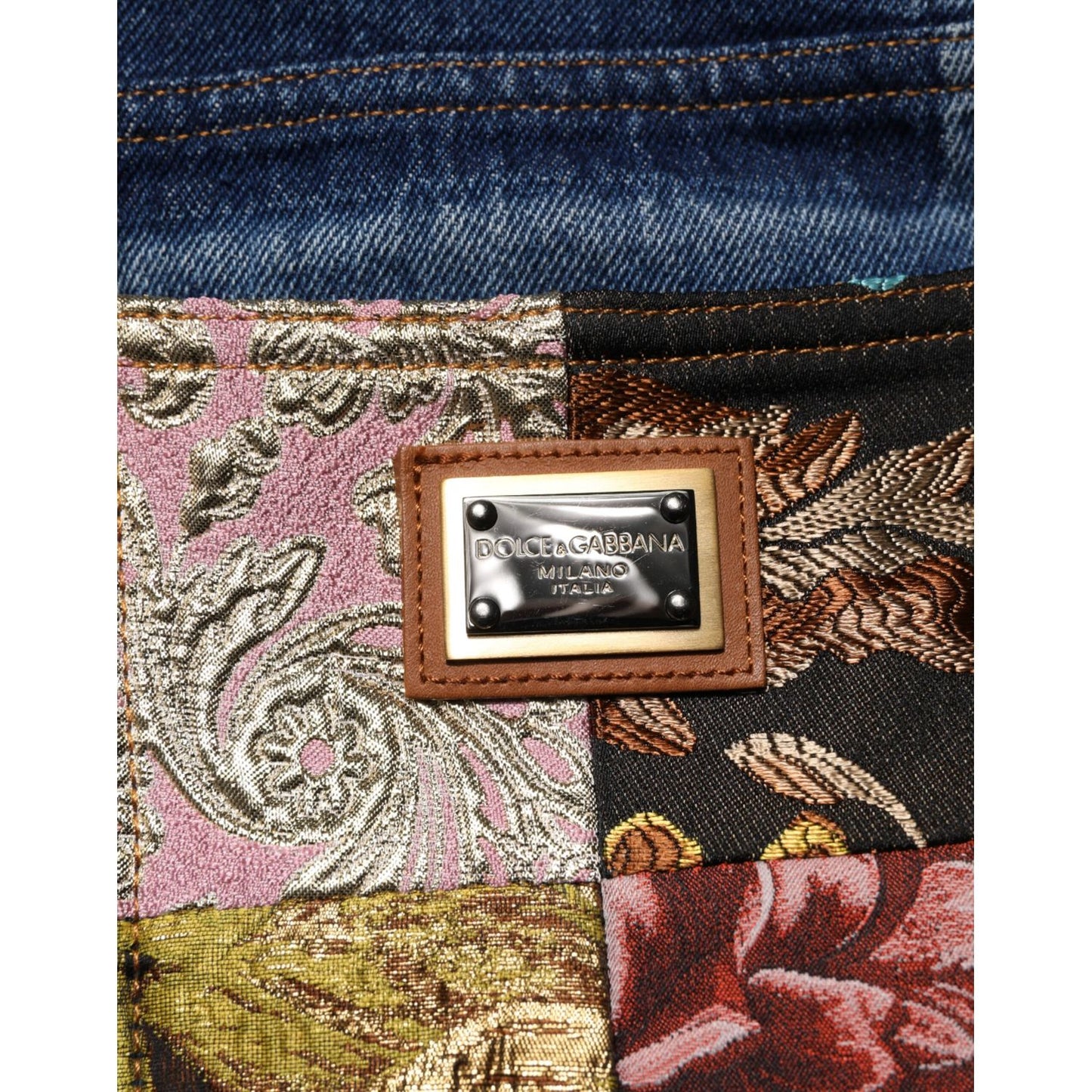 Dolce & Gabbana Blue Tattered High Waist Women Denim Jeans