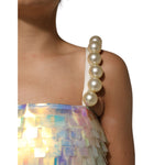 Dolce & Gabbana Multicolor Sequin Holographic Mini Dress DR81779-40