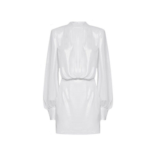 BLANCA VITA White Polyester Casual Dress