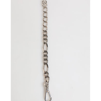 Dolce & Gabbana Silver Tone Brass Chain Lobster Clasp DG Logo Bracelet