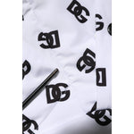 Dolce & Gabbana White DG Monogram Hooded Quilted Jacket JKT41557-48
