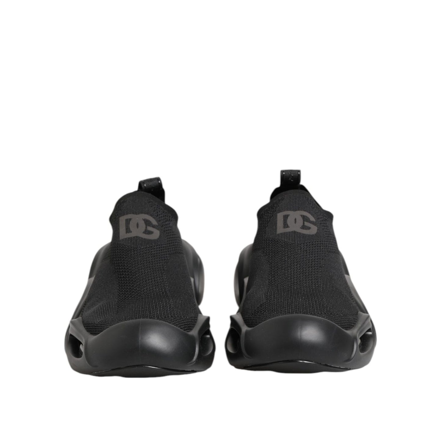 Dolce & Gabbana Black Slip On Wave Low Top Men Sneaker Shoes