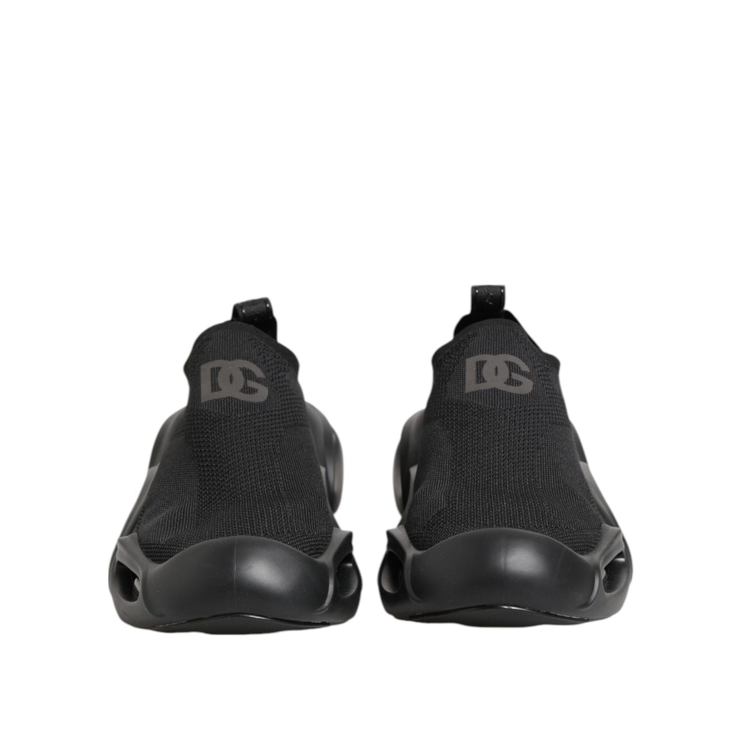 Dolce & Gabbana Black Slip On Wave Low Top Men Sneaker Shoes