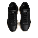 Dolce & Gabbana Black White Daymaster Low Top Sneakers Shoes