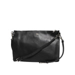 Dolce & Gabbana Black Palmellato Leather Logo Plaque Shoulder Borse Bag