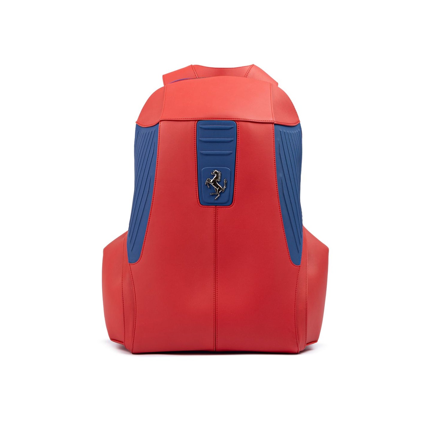 Ferrari Red Leather Technical Backpack