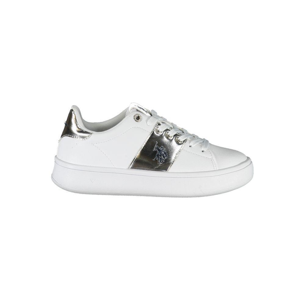 U.S. POLO ASSN. White Polyester Sneaker US-23766-EU37/US7