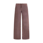 Magda Butrym Low waist wide leg Jeans MA-305725BROWN-IT38 | S