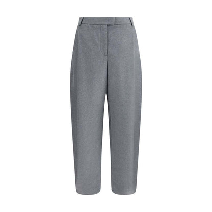 Giorgio Armani Gray Silk Casual Pants