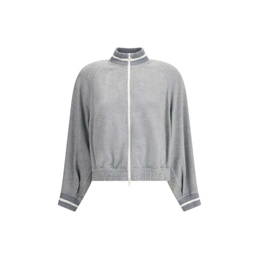 Brunello Cucinelli Gray Viscose Sweatshirt