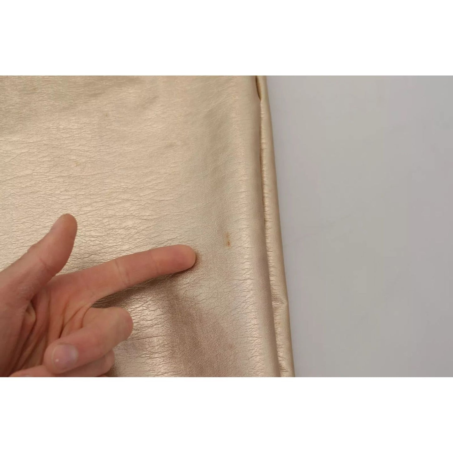 Dolce & Gabbana Metallic Gold Polyester StraightTrouser Pants PAN74390-48