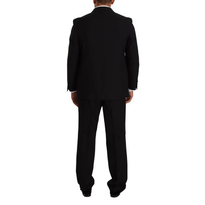 Domenico Tagliente Blue Polyester Single Breasted Formal 2 Piece Suit