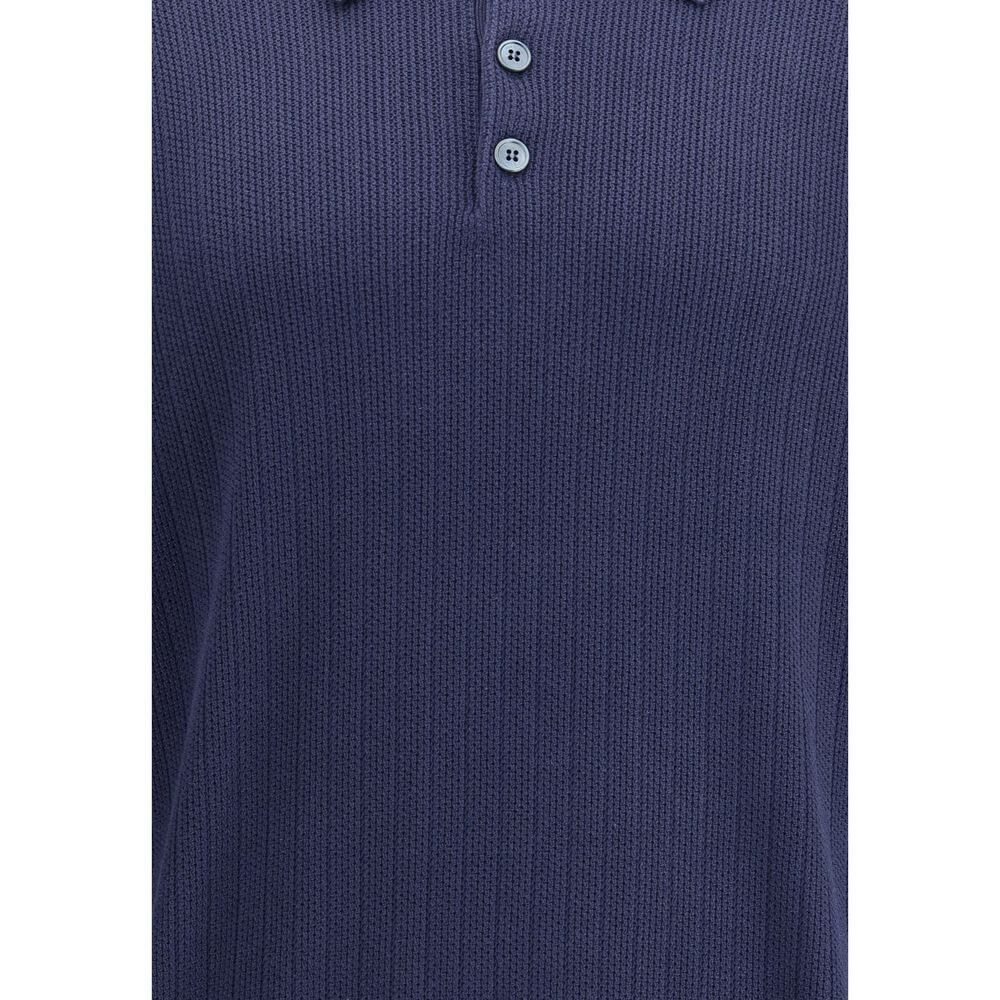 Brunello Cucinelli Blue Cotton Sweatshirt