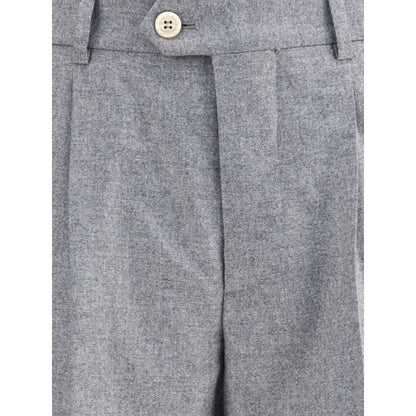 Brunello Cucinelli Gray Cashmere Casual Pants