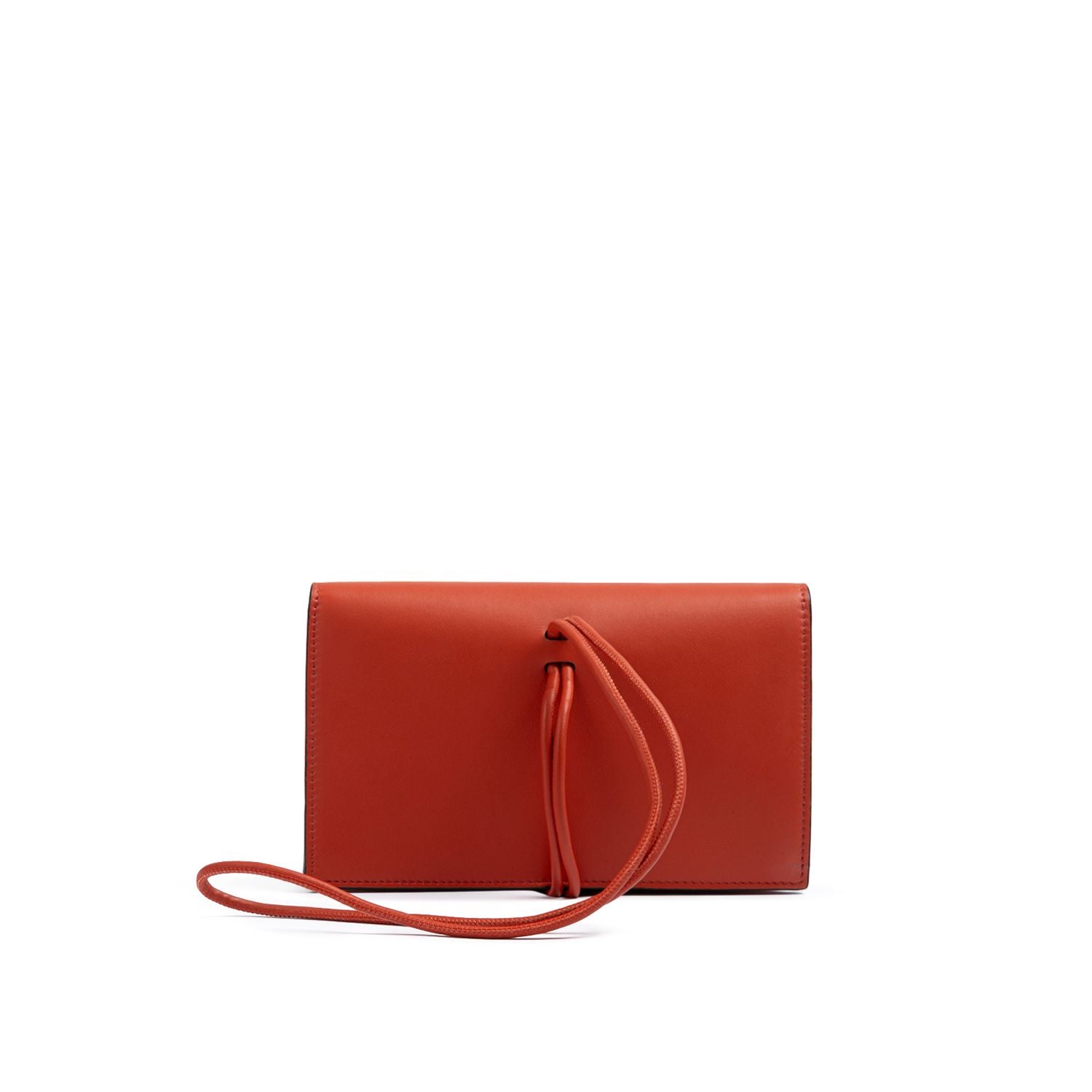 Giada Red Leather Clutch Bag