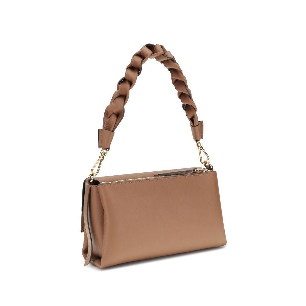 Front view with bag zipped and handles upright.