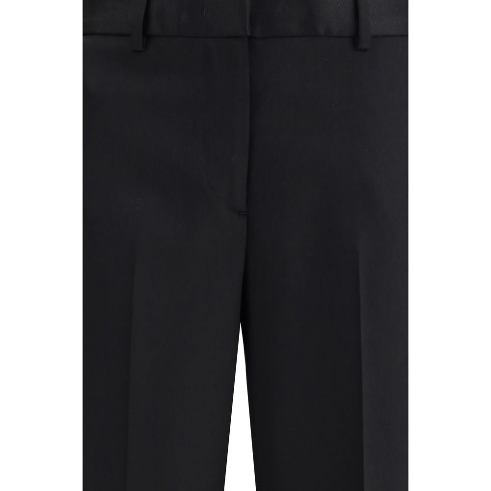 Lardini Black Wool Dress Pants