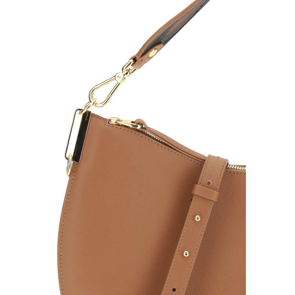 Front view with bag zipped and handles upright.