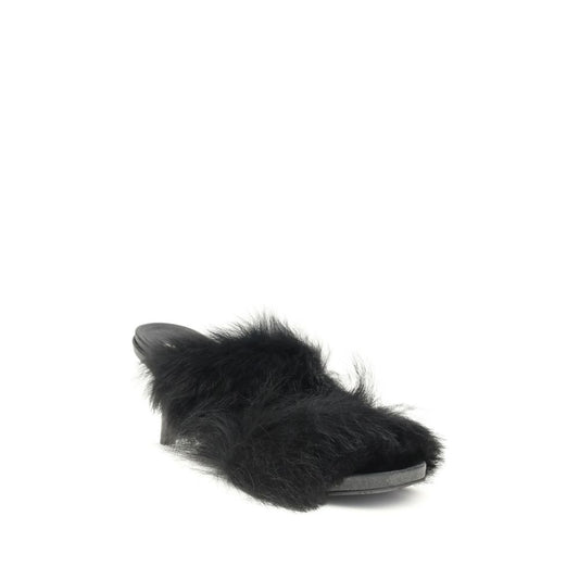 Pedro García Fur-trimmed mules Sandals PE-CISSY01004-EU36/US6