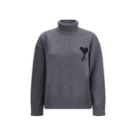 Ami Paris Ami De Coeur Turtleneck Sweater AM-UKS8390180504-M