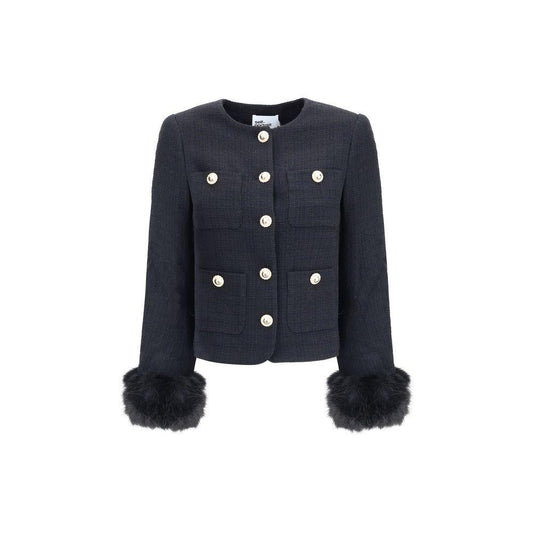 Self-Portrait Fur cuffed Jacket