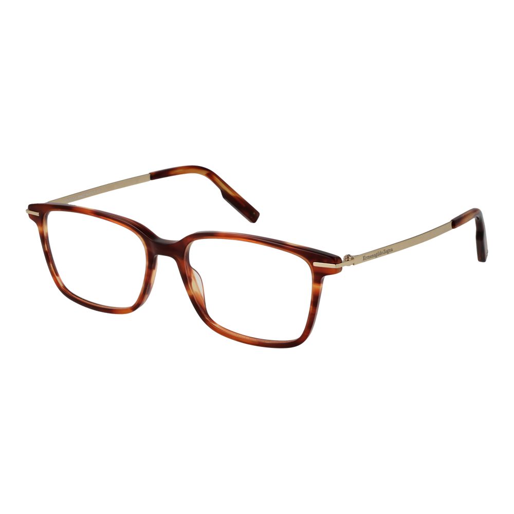 Ermenegildo Zegna Brown Men Glasses Frame