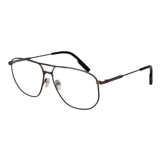 Ermenegildo Zegna Gray Men Glasses Frame
