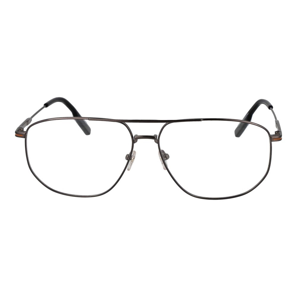 Ermenegildo Zegna Gray Men Glasses Frame