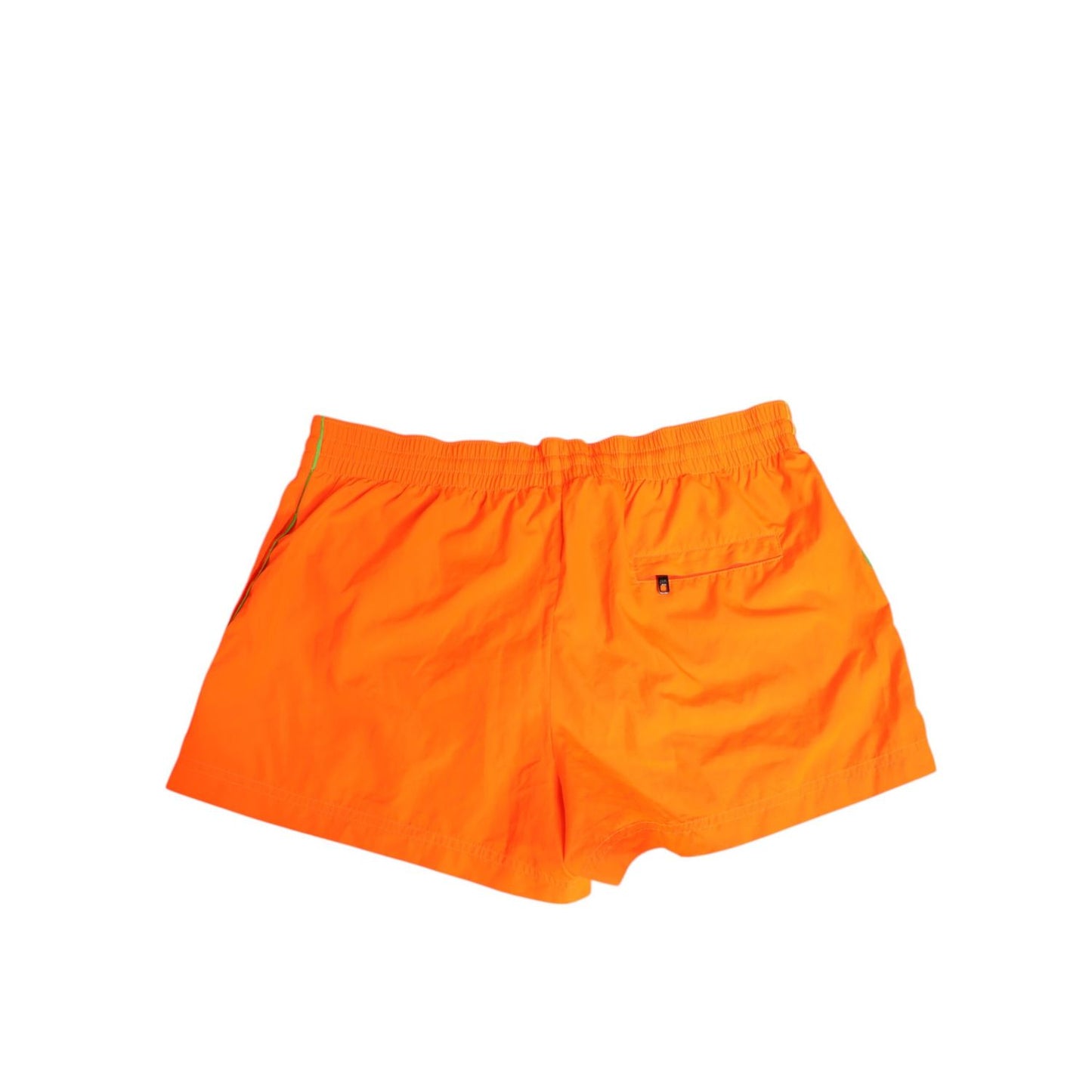 Dolce & Gabbana Orange Polyester Beachwear Men Shorts Swimwear