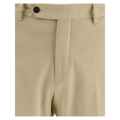 Germano Beige Cotton Chino Pants
